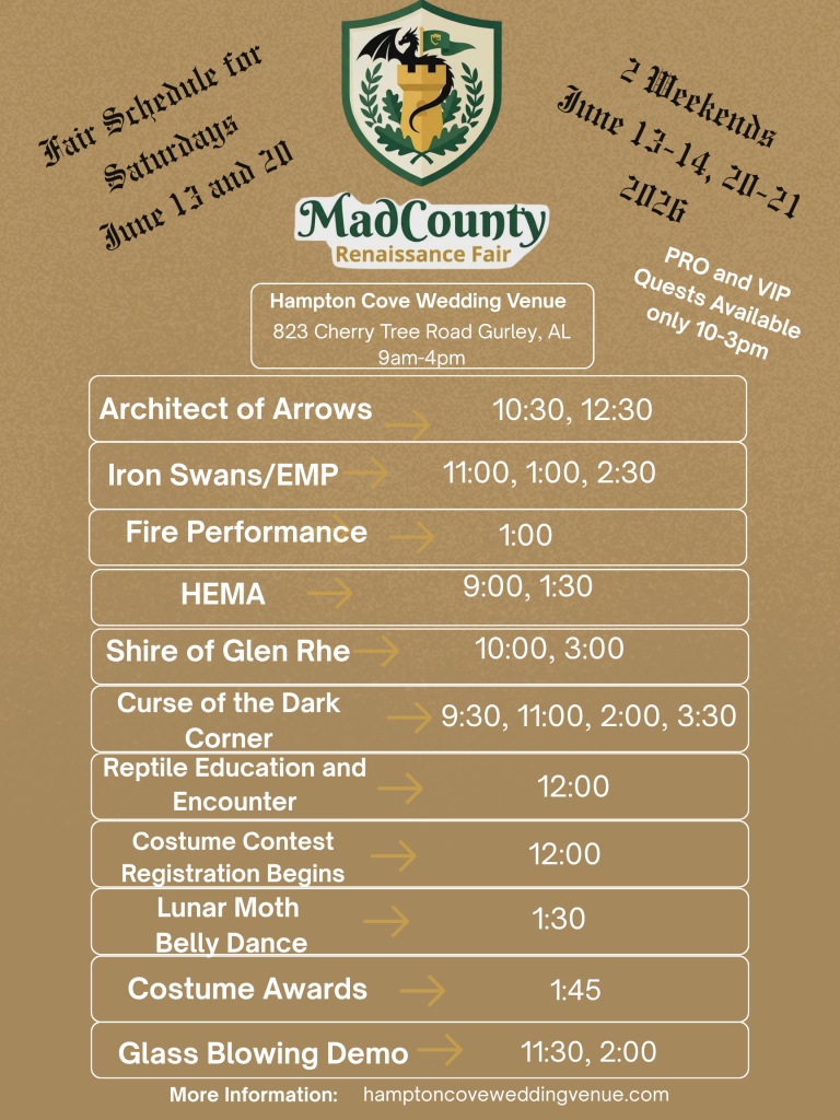 MadCounty Renaissance Fair 2026